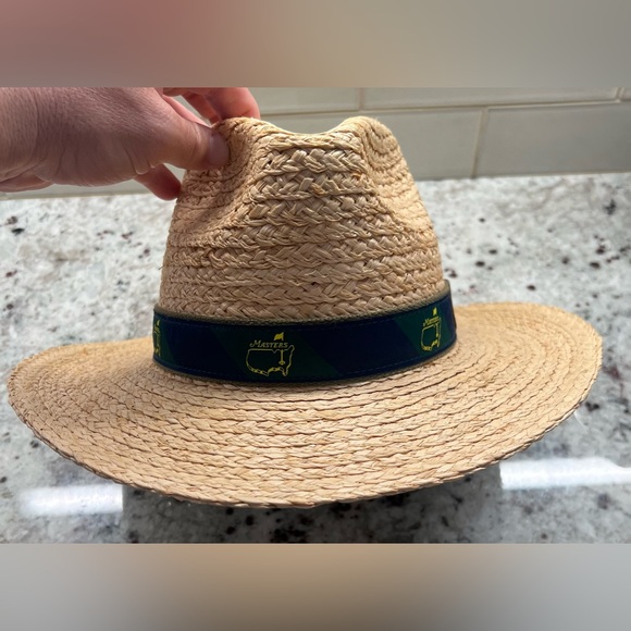 2022 MASTERS Tournament Augusta National Golf club straw hat Size L / XL. NWT!!! - Picture 2 of 8